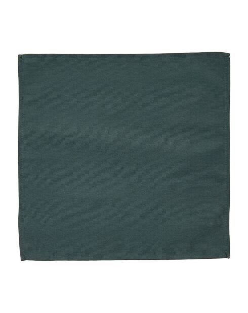 8 servilletas Uniline de color verde botánico - 43x43 cm