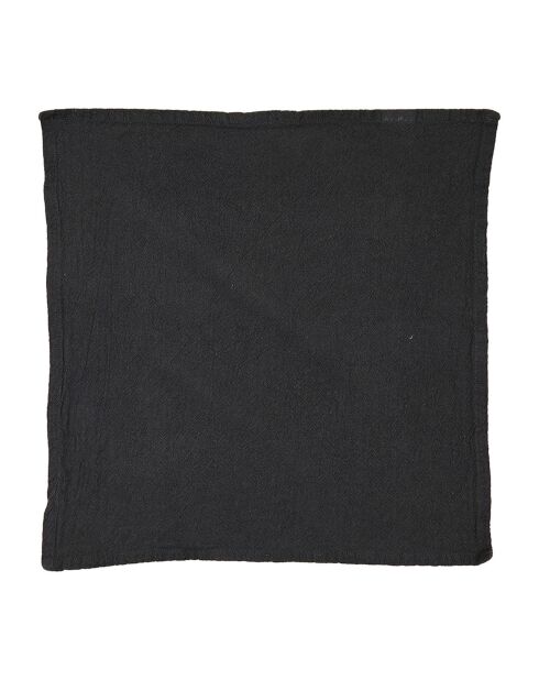 8 Serviettes de table Washed Cotton ébène - 45x45 cm