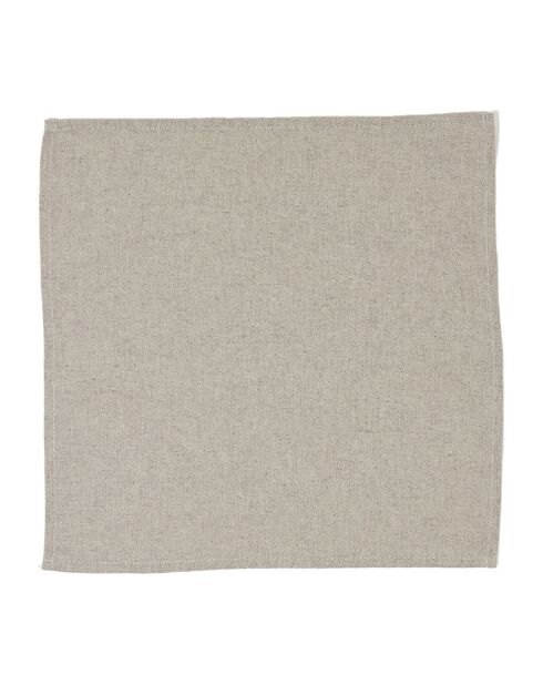 8 servilletas grises Uniline - 43x43 cm