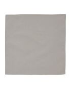 8 servilletas Prasel Uni, color gris perla, 43 x 43 cm