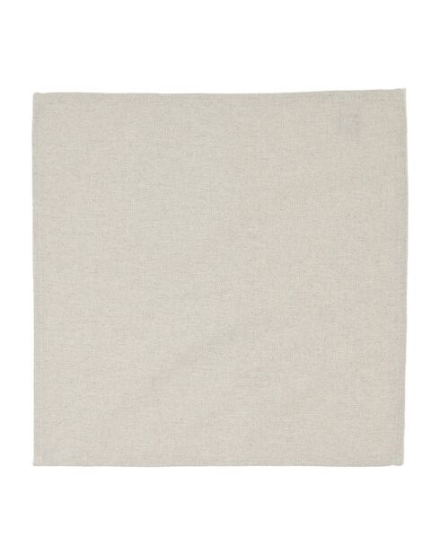 8 servilletas de mesa Prasel Uni gris claro - 43x43 cm