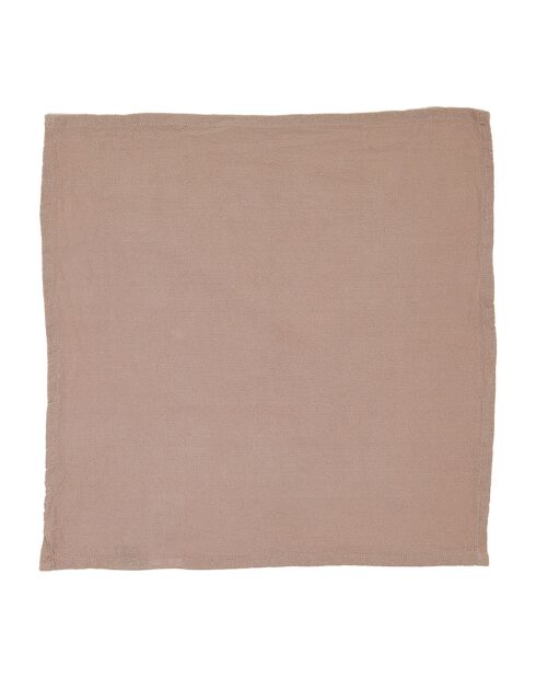 8 tovaglioli in cotone lavato in corteccia - 45x45 cm