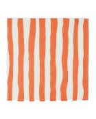 8 Serviettes de table Washed Cotton Paint rayures melon - 45x45 cm