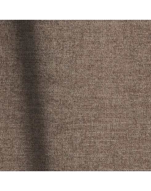 Canapé 3 places Joy Tissu tramé toucher doux taupe - 220x120x75 cm