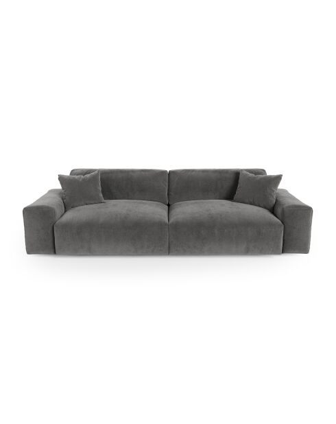Joy 3-Sitzer-Sofa Graphitgrauer Samt - 220x120x75 cm