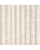 Canapé angle droit Joy Velours côtelé XXL crème - 310x174x75 cm