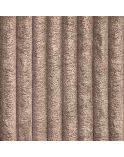 Canapé angle droit Joy Velours côtelé XXL taupe - 310x174x75 cm