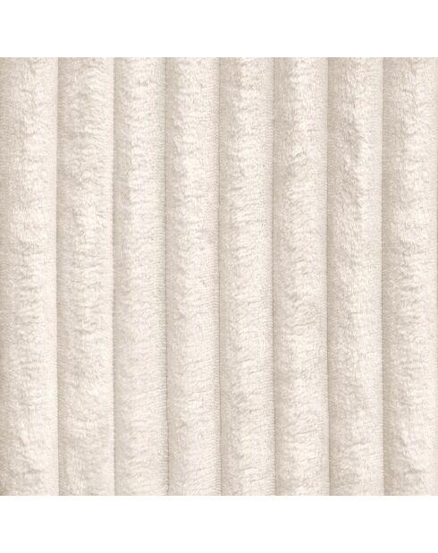 Canapé angle gauche Joy Velours côtelé XXL crème - 310x174x75 cm
