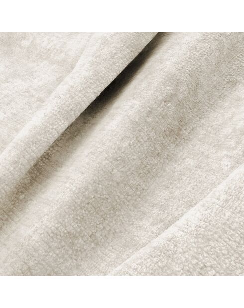 Jules Velours 3-Sitzer-Sofa, cremefarbener Samt, 215 x 93 x 70 cm