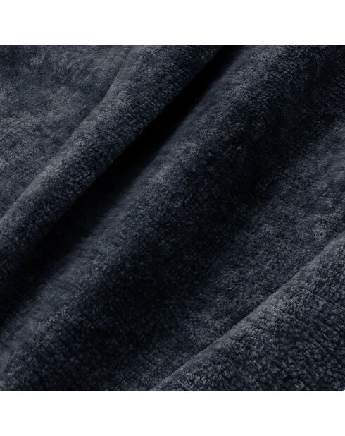 Jules Velours linkes Ecksofa aus mineralblauem, geprägtem Samt — 278 x 160 x 70 cm