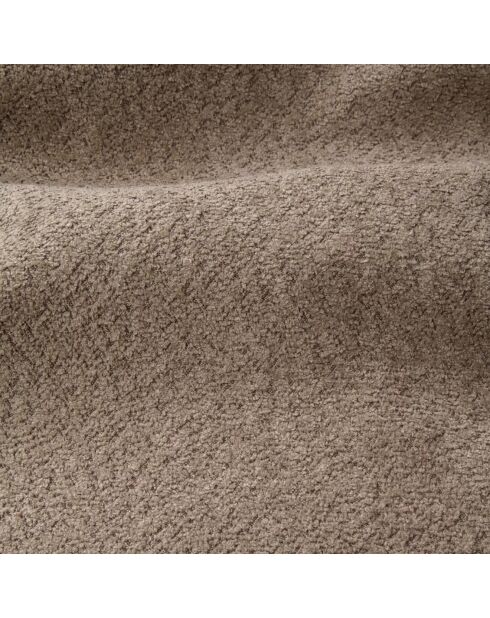 Canapé 4 places Matis Tissu Bouclette taupe - 230x92x85 cm