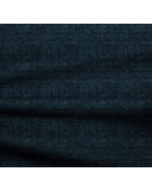 Matis rechtwinkliges Sofa Pfau aus blauem Samt - 230x155x85 cm