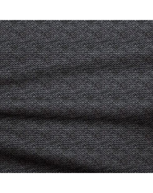 Canapé angle droit 300cm Mia Tissu Tramé gris anthracite - 300x155x80 cm