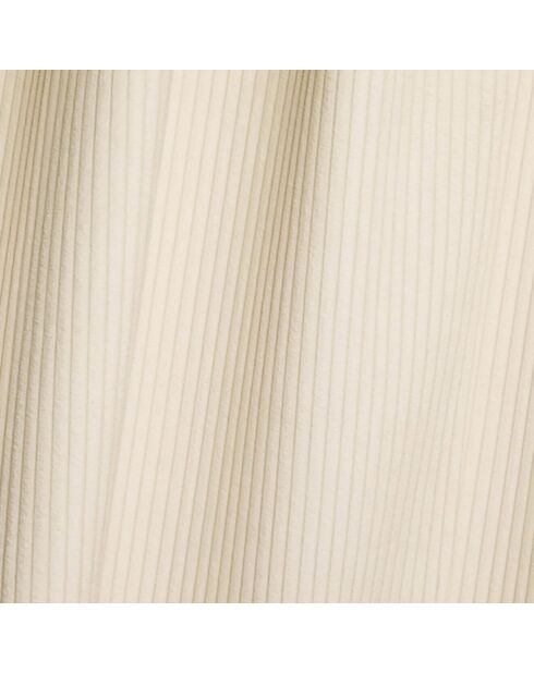 Rechtwinkliges Sofa Mia aus Kord, 300 x 155 x 80 cm, 300 cm, cremefarben