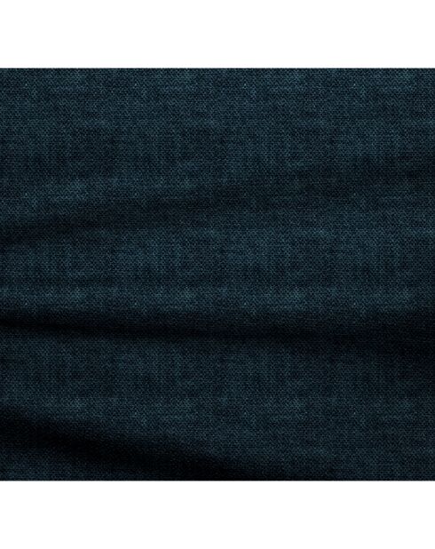 Canapé angle gauche 260cm Mia Velours bleu paon  - 260x150x70 cm