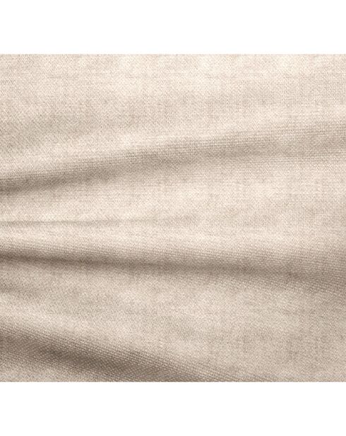 Linkes Ecksofa 260 cm Mia Velours creme - 260x150x70 cm