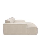 Canapé angle gauche 300cm Mia Tissu Tram crème - 300x155x80 cm