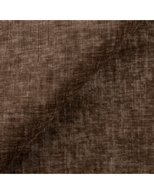 Canapé 3 places Oslo Velours texturé brun expresso - 206x90x72.5 cm