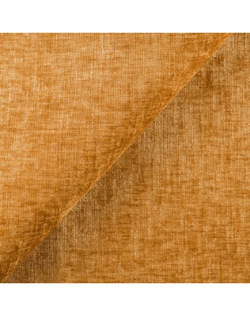 Canapé 4 places Oslo Velours texturé moutarde - 235x90x72.5 cm