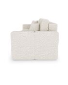 Canapé convertible express 140cm Rafael Tissu bouclette crème - 205x102x85 cm