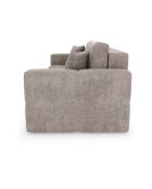 Canapé convertible express 140cm Rafael Velours taupe - 205x102x85 cm