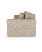 Canapé convertible express 160cm Rafael Tissu bouclette beige - 225x102x85 cm