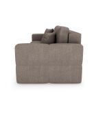 Canapé convertible express 160cm Rafael Tissu tramé taupe - 225x102x85 cm