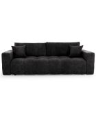 Canapé convertible express 160cm Rafael Velours anthracite foncé - 225x102x85 cm