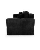 Canapé convertible express 160cm Rafael Velours anthracite foncé - 225x102x85 cm