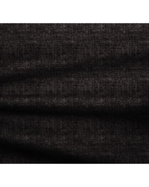 Sofa cabriolet haaks express Dunlopillo matras 140 cm Rafael donker antraciet fluweel - 286x165x80 cm