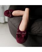 Ballerines en velours Maud bordeaux