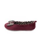 Ballerine da interno in velluto - CF0148-Bordeaux-Animal