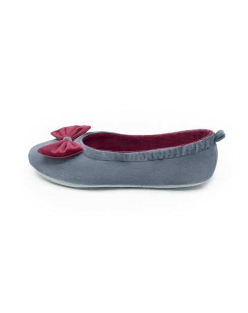 Bailarinas de interior de terciopelo-CF0148-gris-burdeos