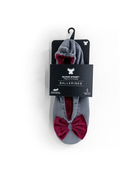Bailarinas de interior de terciopelo-CF0148-gris-burdeos