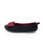 Ballerines d'intérieur en velours-CF0148-noir-bordeaux