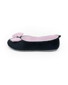Ballerines d'intérieur en velours-CF0148-noir-rose