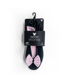 Ballerines d'intérieur en velours-CF0148-noir-rose