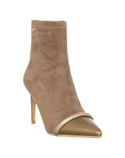 Boots Josepha beiges - Talon 9 cm
