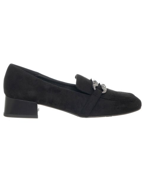 Mocassins Kimmy noirs - Talon 6 cm