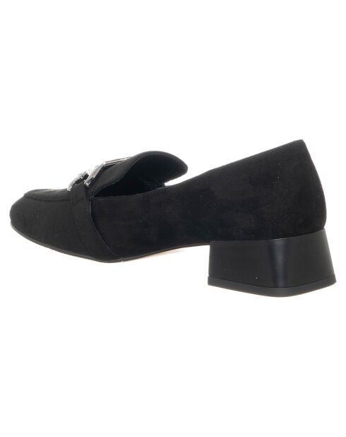 Mocassins Kimmy noirs - Talon 6 cm