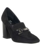 Mocassins Rosie noirs - Talon 9 cm