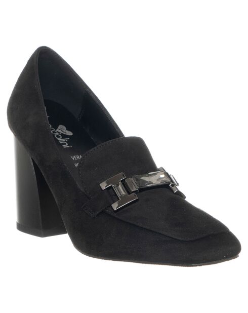 Mocassins Rosie noirs - Talon 9 cm