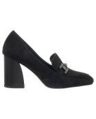 Mocassins Rosie noirs - Talon 9 cm