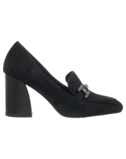 Mocassins Rosie noirs - Talon 9 cm
