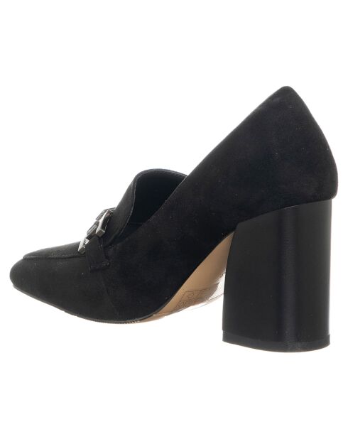 Mocassins Rosie noirs - Talon 9 cm