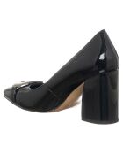 Mocassins Anne-Lise noirs - Talon 9 cm