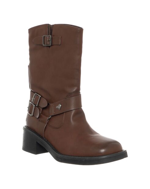 Boots Anna marron - Talon 5 cm
