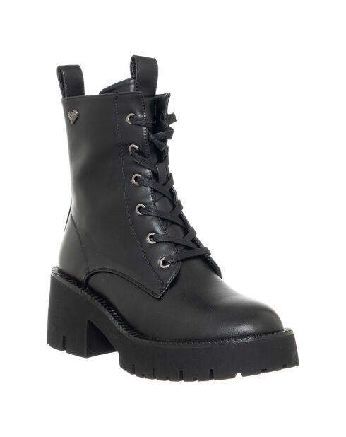 Boots Emma noires - Talon 6.5 cm