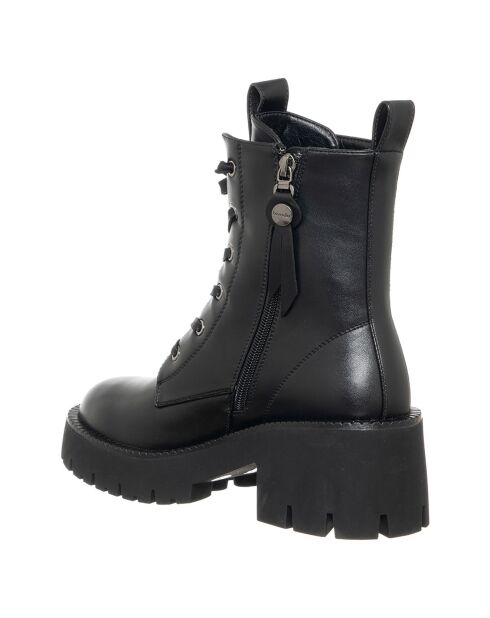 Boots Emma noires - Talon 6.5 cm