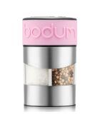 Moulin duo sel et poivre en inox brossé gris